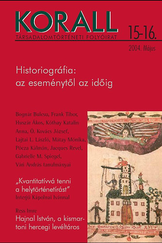 Korall - Trsadalomtrtneti folyirat - 15-16 szm // 2004. Mjus: Historiogrfia: az esemnytl az idig