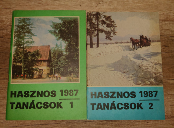 2 füzet: Hasznos tanácsok 1987/1 + Hasznos tanácsok 1987/2