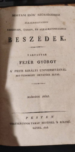 Fejér György - Beszédek 2. rész