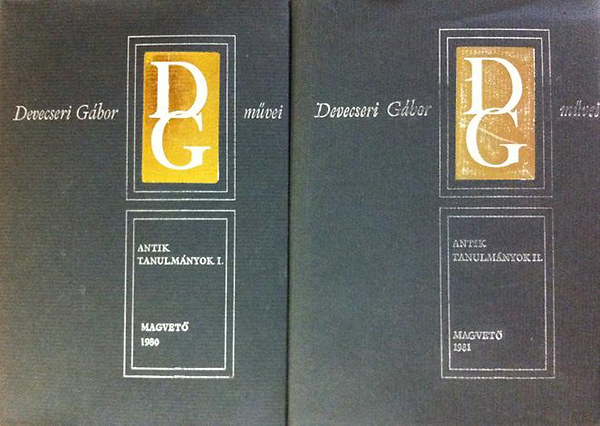 Devecseri G�bor - Antik tanulm�nyok I-II.