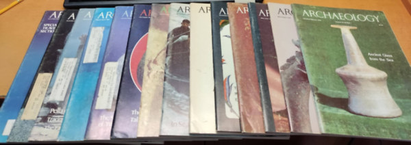 Phyllis Pollak Katz (Editor publisher) - 14 db Archaeology, szórványszám, angol nyelvű régészeti magazin