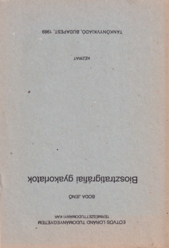 Boda Jen� - Biosztratigr�fiai gyakorlatok