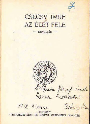 Modern k�nyvt�r 126-135/Cs�csy Imre-Az �let fel� (DEDIK�LT)