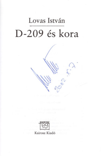 Lovas Istvn - D-209 s kora (Dediklt)
