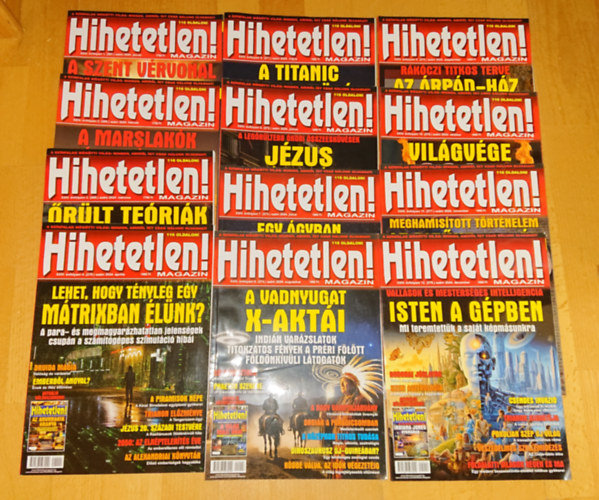 A Hihetetlen! magazin teljes XXIV.: vfolyama - 12. szm (2024. janur - december)