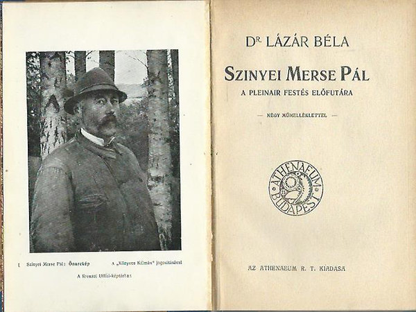 Dr. L�z�r B�la - Szinyei Merse P�l a pleinair fest�s el�fut�ra