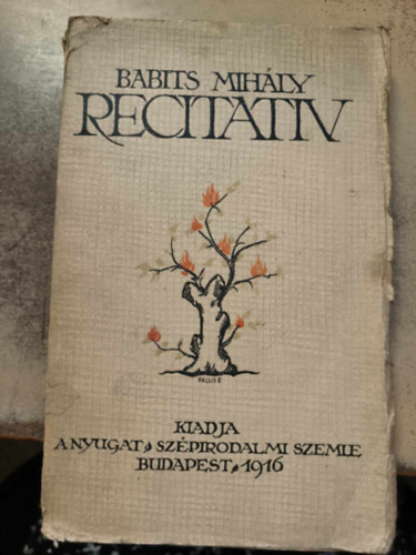 Babits Mihly - Recitativ (I. kiads)