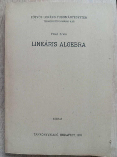 Fried Ervin - Lineris algebra