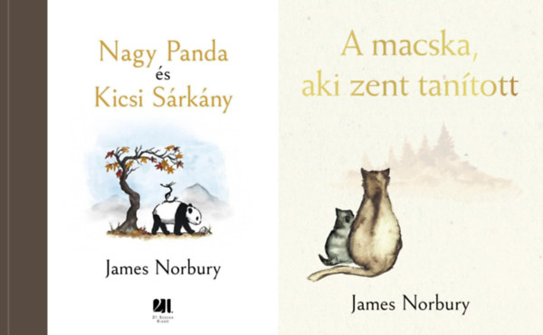 James Norbury - 2 db James Norbury meseknyv: Nagy Panda s Kicsi Srkny + A macska, aki zent tantott