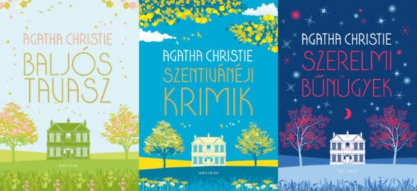 Agatha Christie - 3 db Agatha Christie krimi: Szerelmi bngyek + Szentivnji krimik + Baljs tavasz