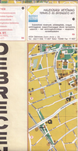 Debrecen '91 trkp (utcajegyzkkel)