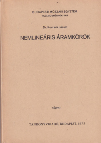 dr. Komarik J�zsef - Nemline�ris �ramk�r�k