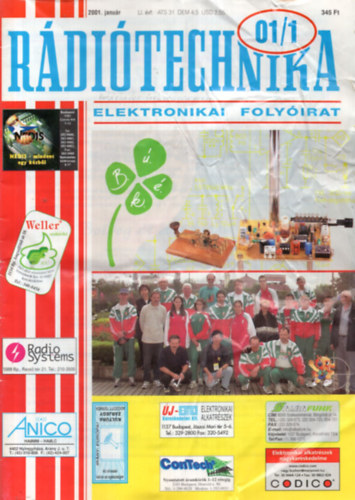 Békei Ferenc (Főszerk) - Rádiótechnika 2001. LI. évfolyam (teljes, számonként)