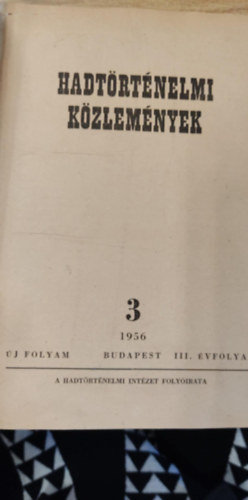 Hadtrtnelmi kzlemnyek 1956 II