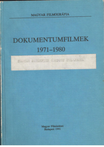 Dokumentumfilmek 1971-1980