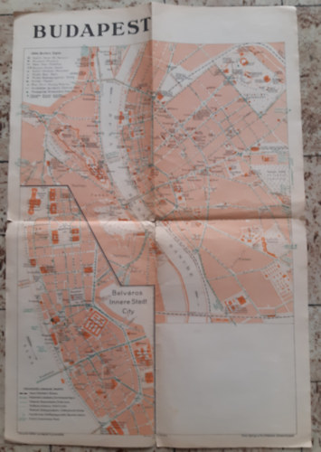 Budapest belv�ros t�rk�p