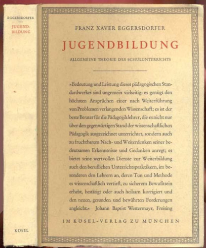 Jugendbildung: Allgemeine Theorie des Schulunterrichts