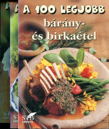 3 db " A 100 legjobb...." kötet: Tejfélékből - Darált húsból - Bárány- és birkaétel