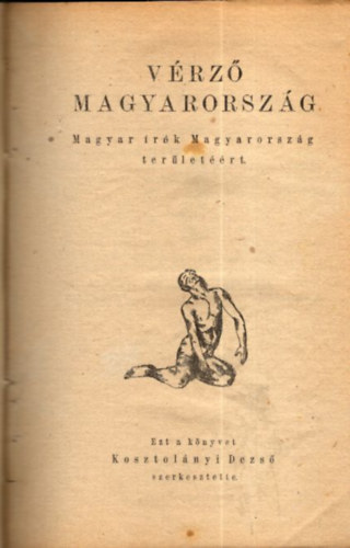 Kosztolányi Dezső (szerk.) - Vérző Magyarország (I.kiadás)