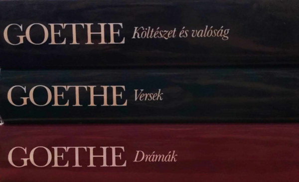 Johann W. Goethe - 3 db Goethe kötet