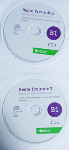 Beste Freunde 3 - B1 CD1+ CD2 (2 db Audio-CD zum Arbeitschbuch - ungarische Ausgabe Hrtexte)