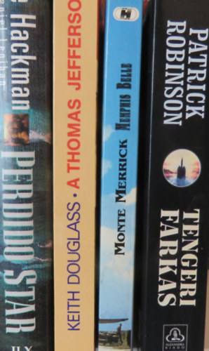 Monte Merrick, Keith Douglass, Gene Hackman, Daniel Lenihan Patrick Robinson - 4 db trtnelmi-hbors kalandregny: Tengeri farkas; Memphis Belle; A Thomas Jefferson; Perdido Star
