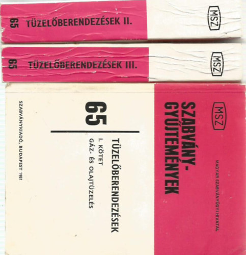 Tüzelőberendezések I-III. (Szabványgyűjtemények)