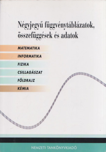 N�gyjegy� f�ggv�nyt�bl�zatok, �sszef�gg�sek �s adatok