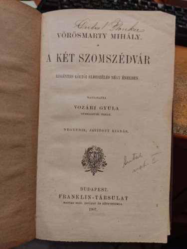 Vrsmarty Mihly - A kt szomszdvr