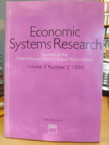 Bródy András - Economic Systems Research - Journal of the International Input-Output Association (Volume 2 Number 2 1991)