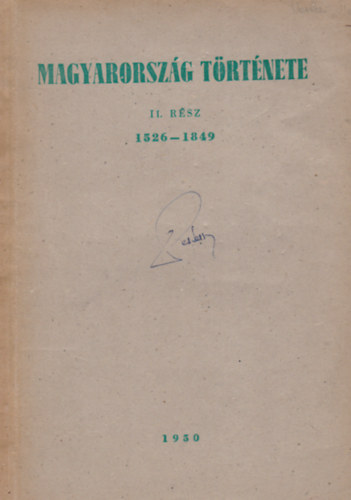 Magyarorsz�g t�rt�nete II. 1526-1849