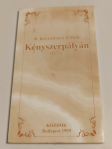 B. Kovordányi Zoltán - Kényszerpályán