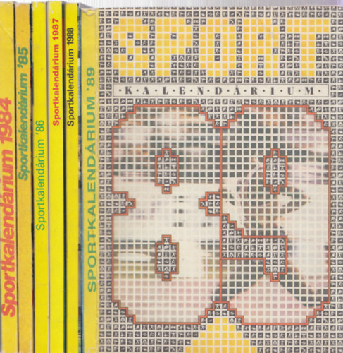 6db sportkalendrium - 1984 + 1985 + 1986 + 1987 + 1988 + 1989