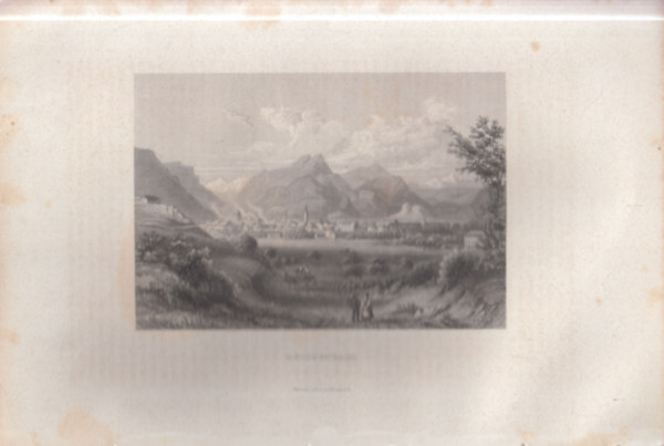 Bad Reichenhall l�tk�pe - eredeti litogr�fia (metszet)