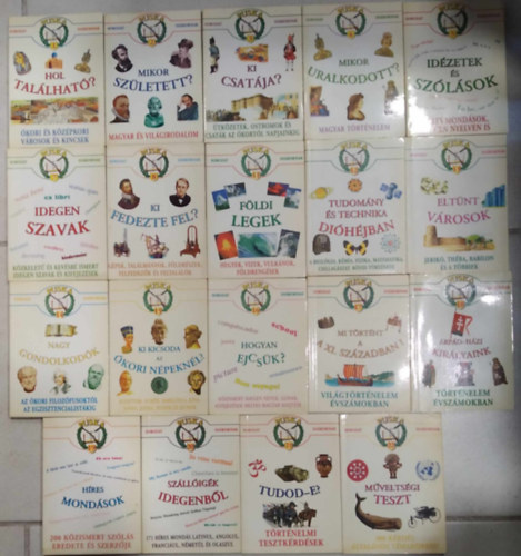 19 db Puska sorozat diákoknak - (1, 2, 3, 4, 5, 7, 8, 11, 12, 13, 14, 15, 16, 17, 18, 19, 20, 21, 22 számok)