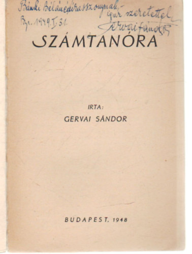 Gervai S�ndor - Sz�mtan�ra