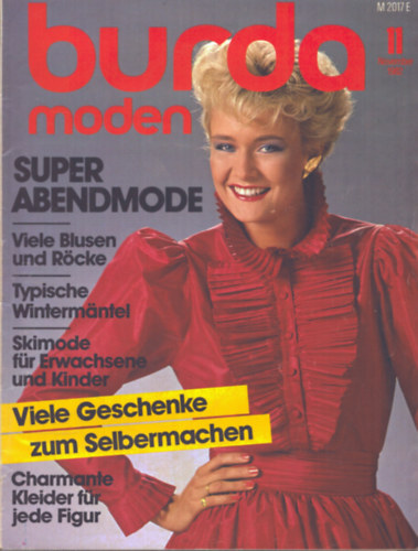 Tbb szerz - Burda Moden 1982/11. November (nmet nyelv)