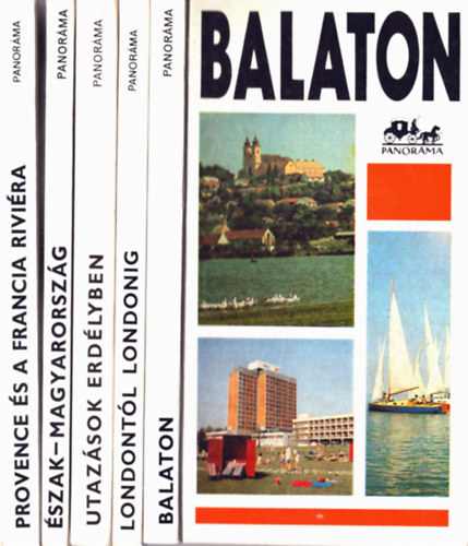 Plfy Jzsef Lindner Lszl - 5 db Panorma tiknyv: Provence s a francia Rivira+ Balaton+ Londontl Londonig+ Utazsok Erdlyben+ szak-Magyarorszg