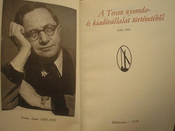 Elek-Papp-Petcz-Szab - A Tevan nyomda- s kiadvllalat trtnetbl (1903-1949)