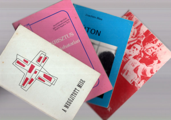 Joachim Illies, Michael Scanlan, Schimert Gusztáv - 4 db vallási könyv:Úton +Megnyílt a szemük +Jézus Krisztus megmagyarázhatatlan személye +A megújított mise.