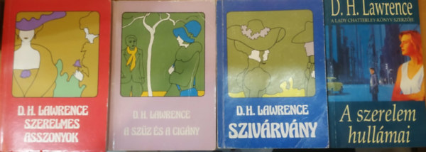 D. H. Lawrence - 4 db D. H. Lawrence: A szerelem hullámai + A szűz és a cigány + Szerelmes asszonyok + Szivárvány