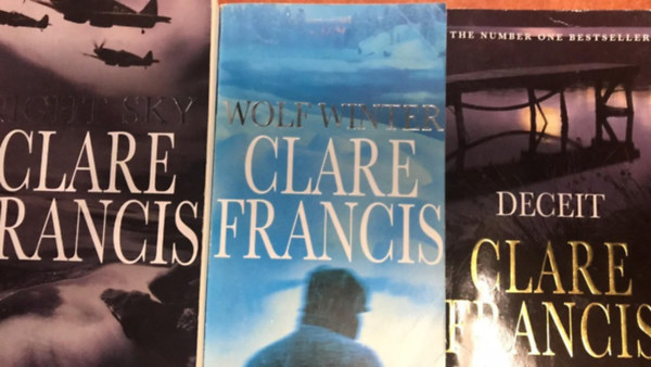 Clare Francis - 3 db Clare Francis knyv angolul:Night Sky,Wolf Winter,Deceit