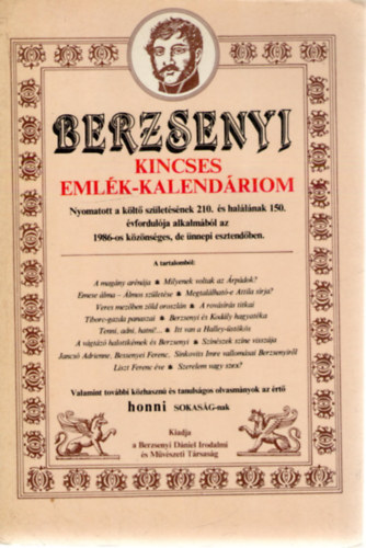 Berzsenyi T�rsas�g - Berzsenyi kincses eml�k-kalend�riom