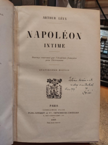 Arthur Lévy - Napoléon intime