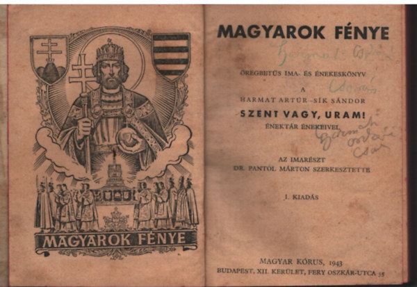 Bres Stephanus - Magyarok fnye- regbets ima- s nekesknyv