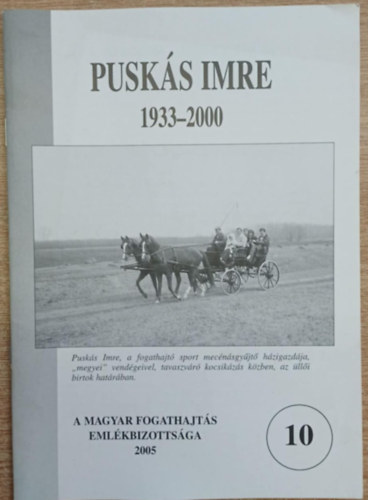 V�czi Ern�  (szerk.) - Pusk�s Imre 1933-2000