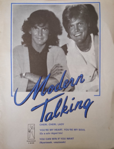 Modern Talking zongorakotta
