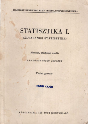 Dr. Szab Lszl - Statisztika I. (ltalnos statisztika)