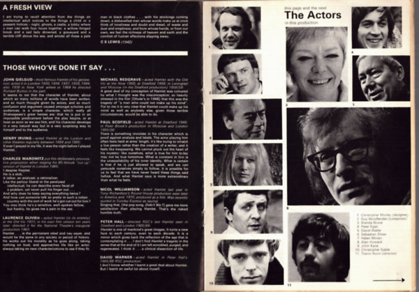 Nincs felt�ntetve - Hamlet - Prince of Denmark (sz�nh�zi f�zet bel�p�kkel)