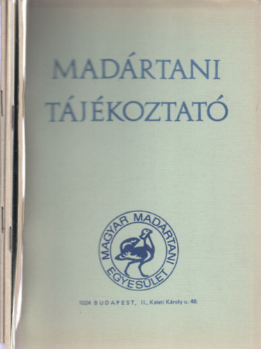 3 db. Madártani tájékoztató szórvány lapszám (1977. novmber-december + 1980. október-december + 1981. október-december)